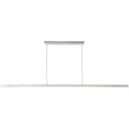 Vega Linear Pendant Ceiling Light in Brushed Nickel