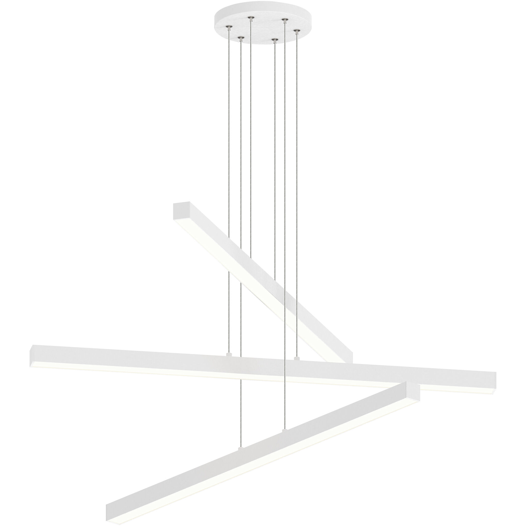 Presley LED 37 inch Matte White Chandelier Ceiling Light