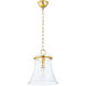 Cantana 1 Light 12.75 inch Aged Brass Pendant Ceiling Light