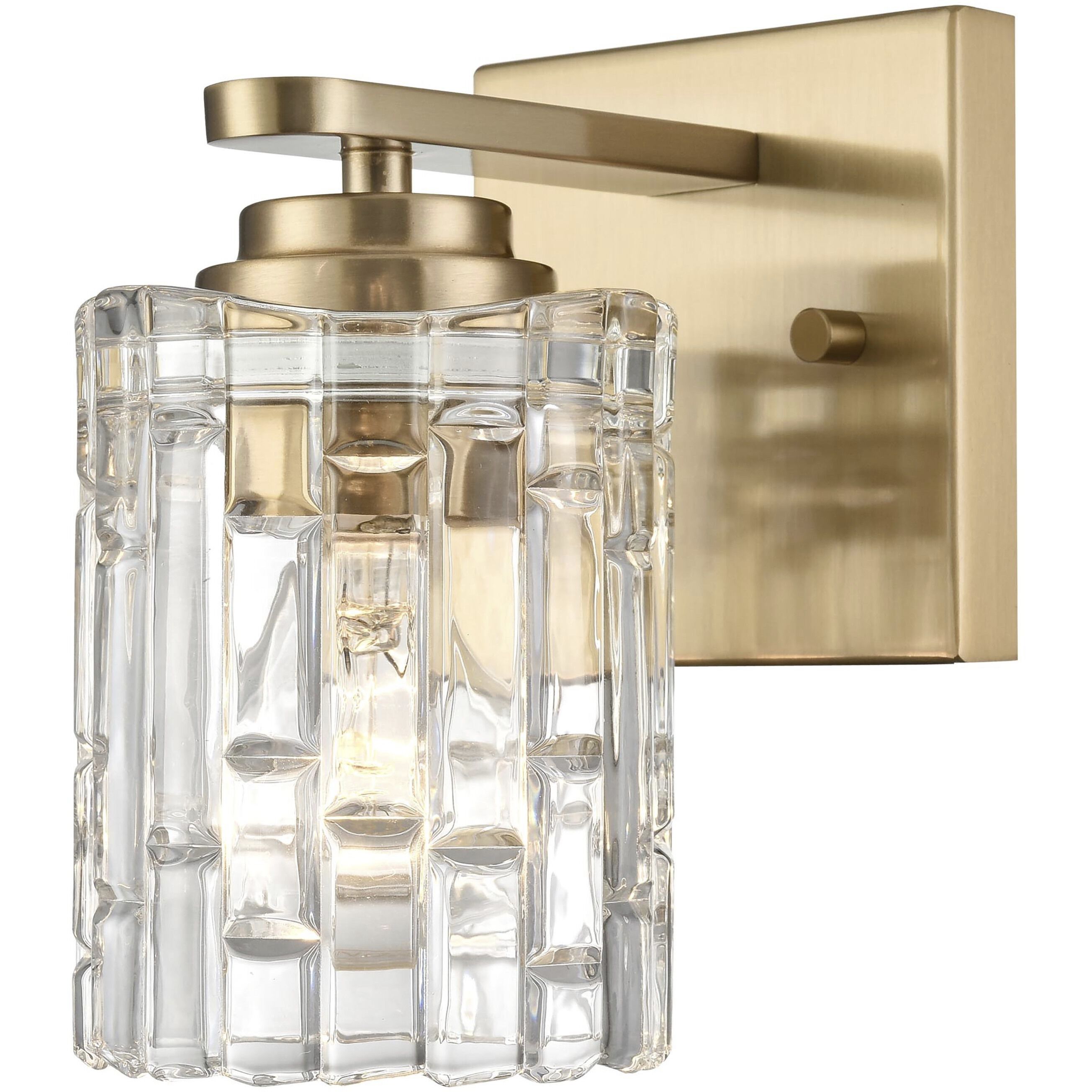 Cincinnati 1 Light 6.25 inch Satin Brass Vanity Light Wall Light