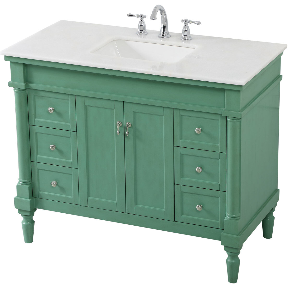 Lexington 42 X 22 X 35 inch Vintage Mint Vanity Sink Set