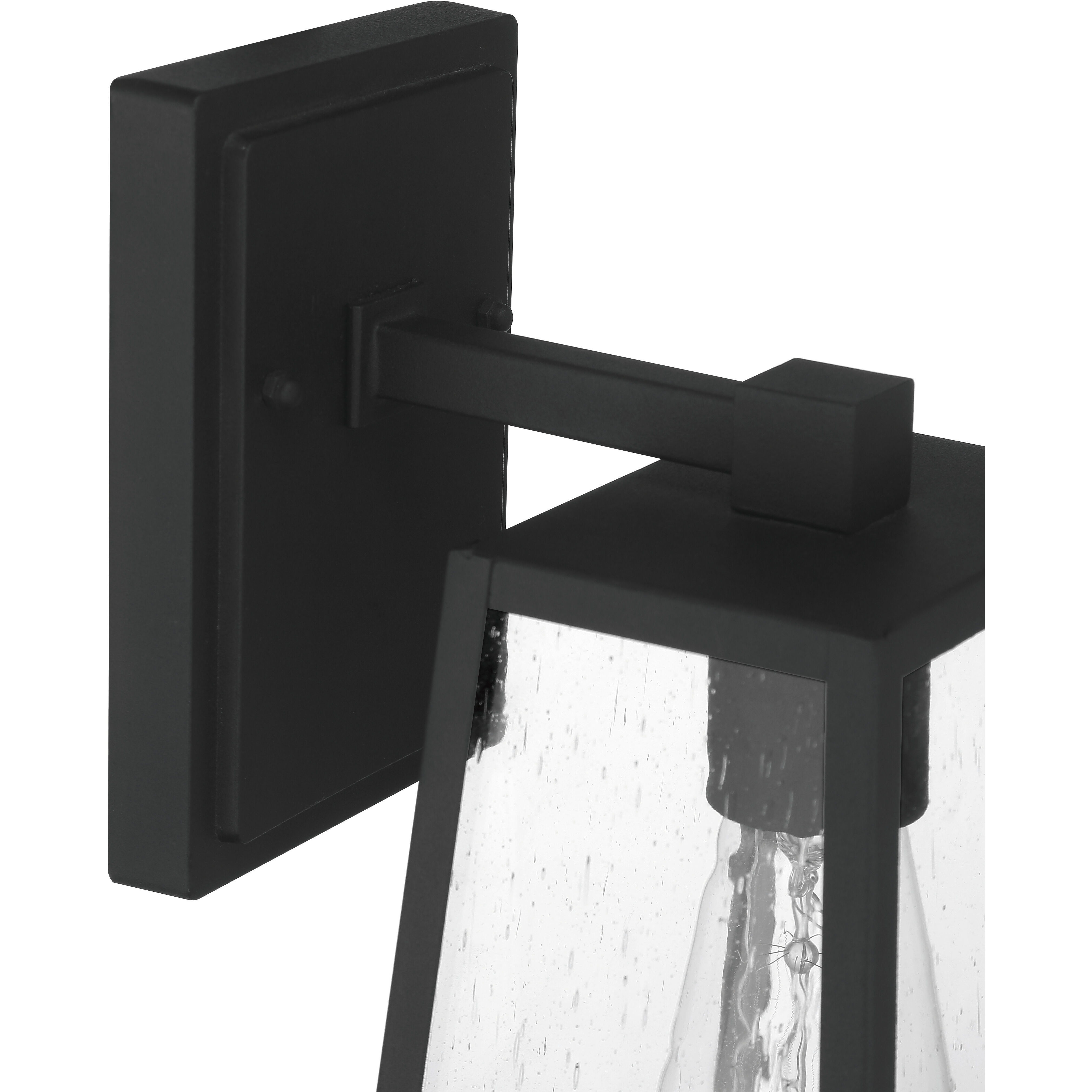 Dunn 1 Light 12 inch Textured Matte Black Outdoor Wall Mount, Medium