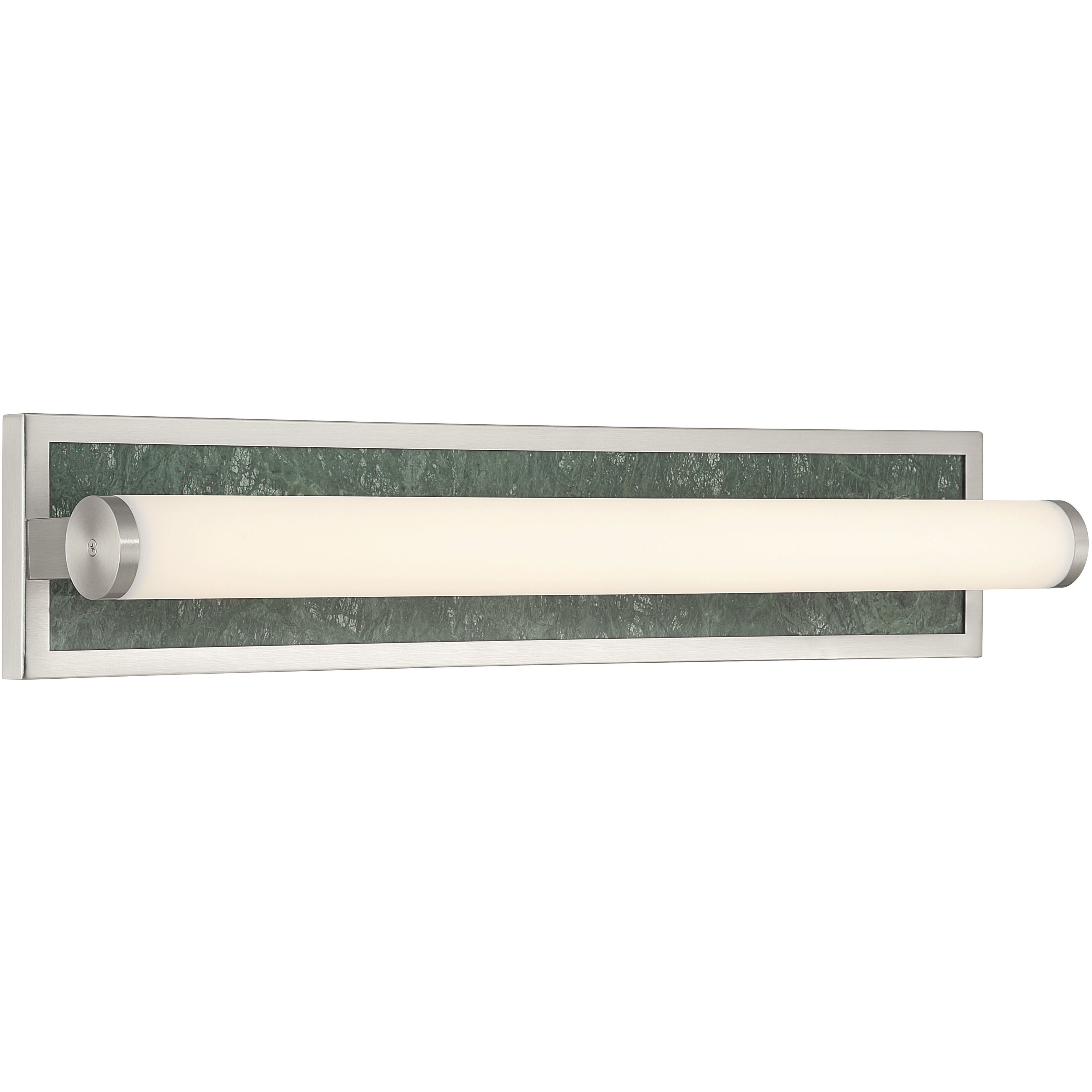 Yep Stratum 1 Light 25.25 inch Brushed Nickel with Persian Green Marble Vanity Light Wall Light