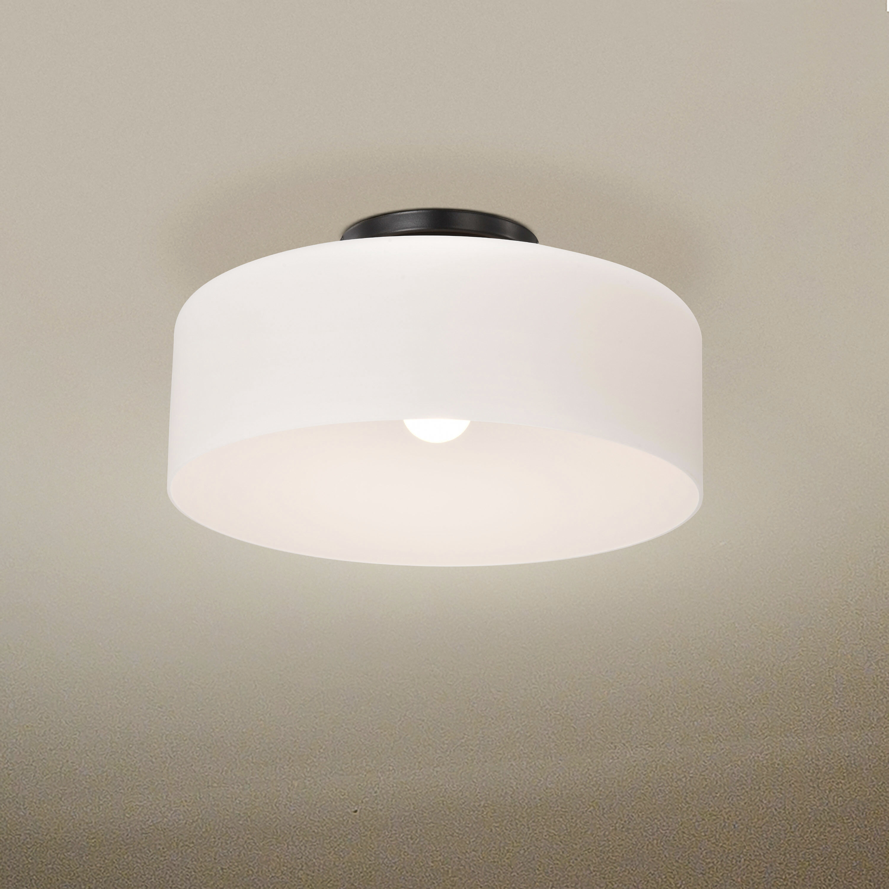 Warren 13.13 inch Gun Metal Semi Flush Mount Ceiling Light