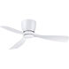 Klinch 44 44 inch Matte White Fan-Uni