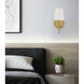 Modern 1 Light 4.75 inch Natural Brass Wall Sconce Wall Light