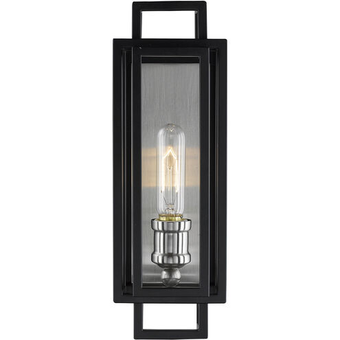Titania 1 Light 4.75 inch Black and Brushed Nickel Wall Sconce Wall Light