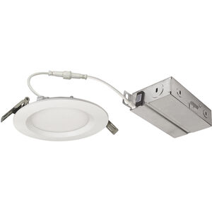 E-Series Matte Powder White Recessed Downlight, Selectable CCT