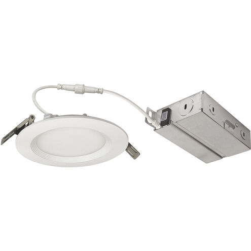 E-Series Matte Powder White Recessed Downlight, Selectable CCT