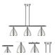 Ballston Dome 3 Light 36 inch Polished Chrome Island Light Ceiling Light