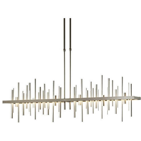 Cityscape LED 5 inch Natural Iron/Sterling Pendant Ceiling Light, Large