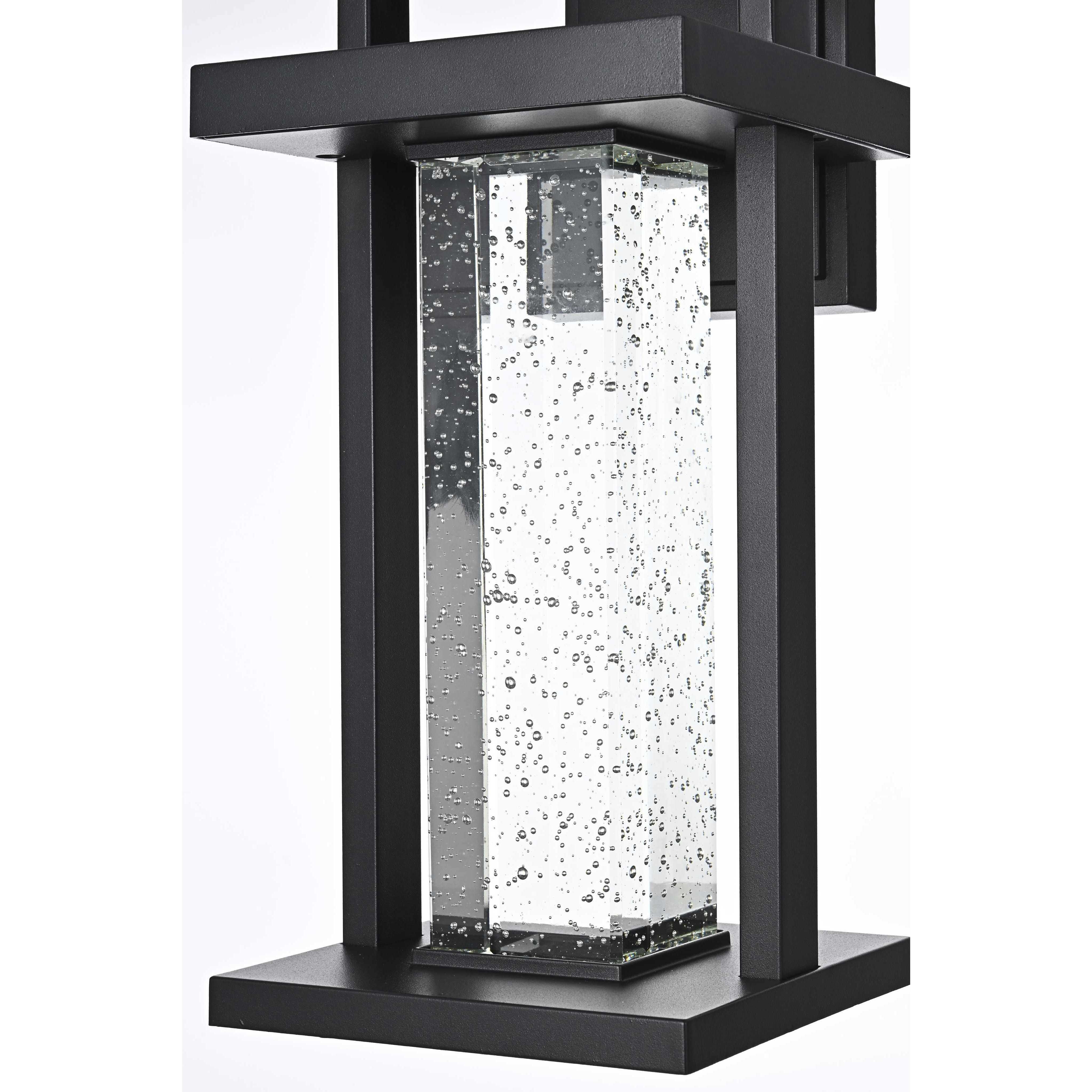 Uriah 1 Light 16 inch Black Outdoor Wall Sconce