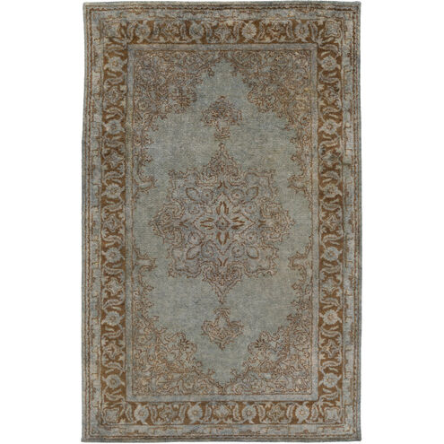 Mykonos 63 X 39 inch Light Gray/Charcoal/Khaki Rugs, Wool