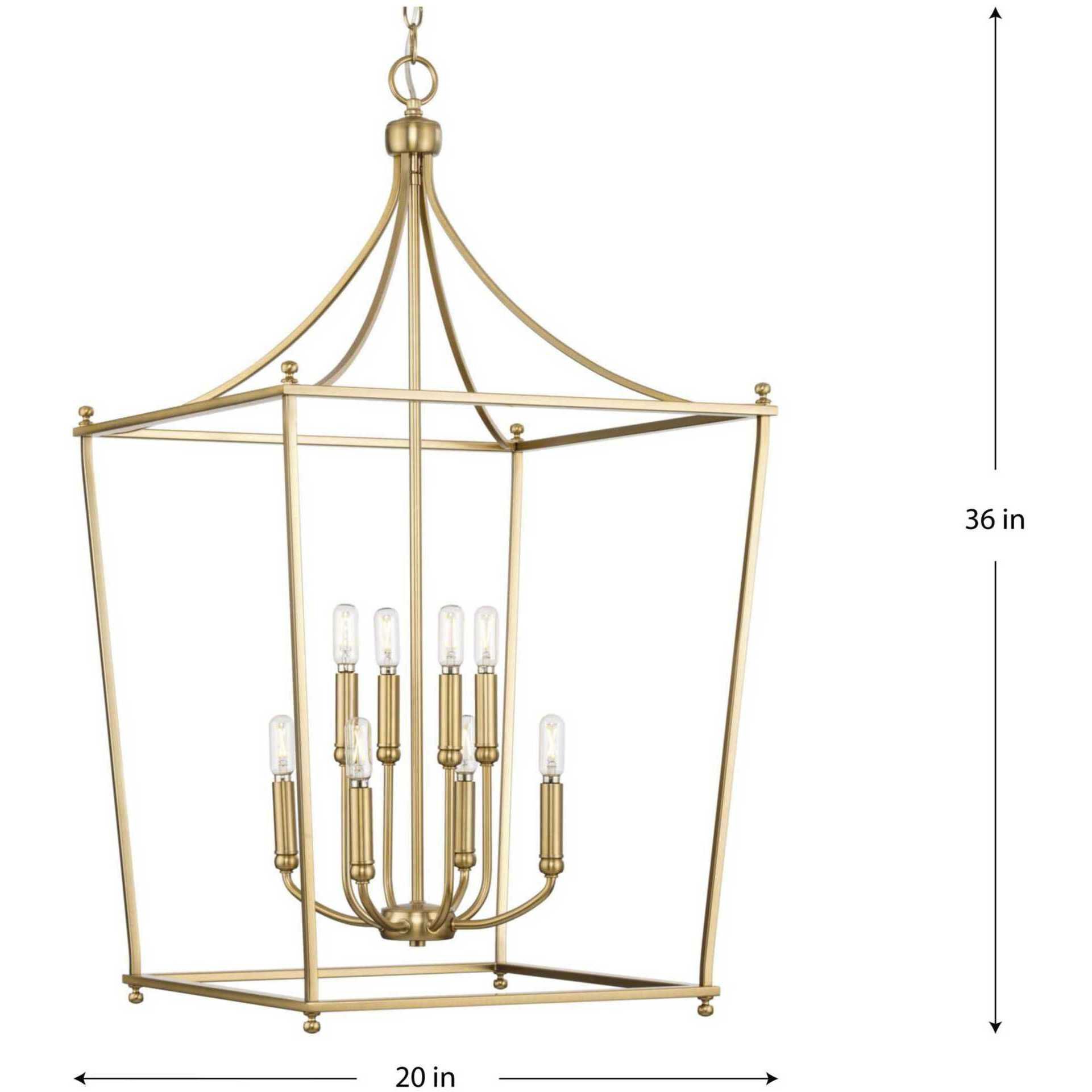 Parkhurst 8 Light 20 inch Brushed Bronze Foyer Light Ceiling Light