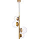 Wells 4 Light 18 inch Brass Pendant Ceiling Light