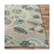 Chanceux 36 X 24 inch Teal/Sage/Dark Green/Emerald/Olive/Charcoal Rugs in 2 x 3, Rectangle