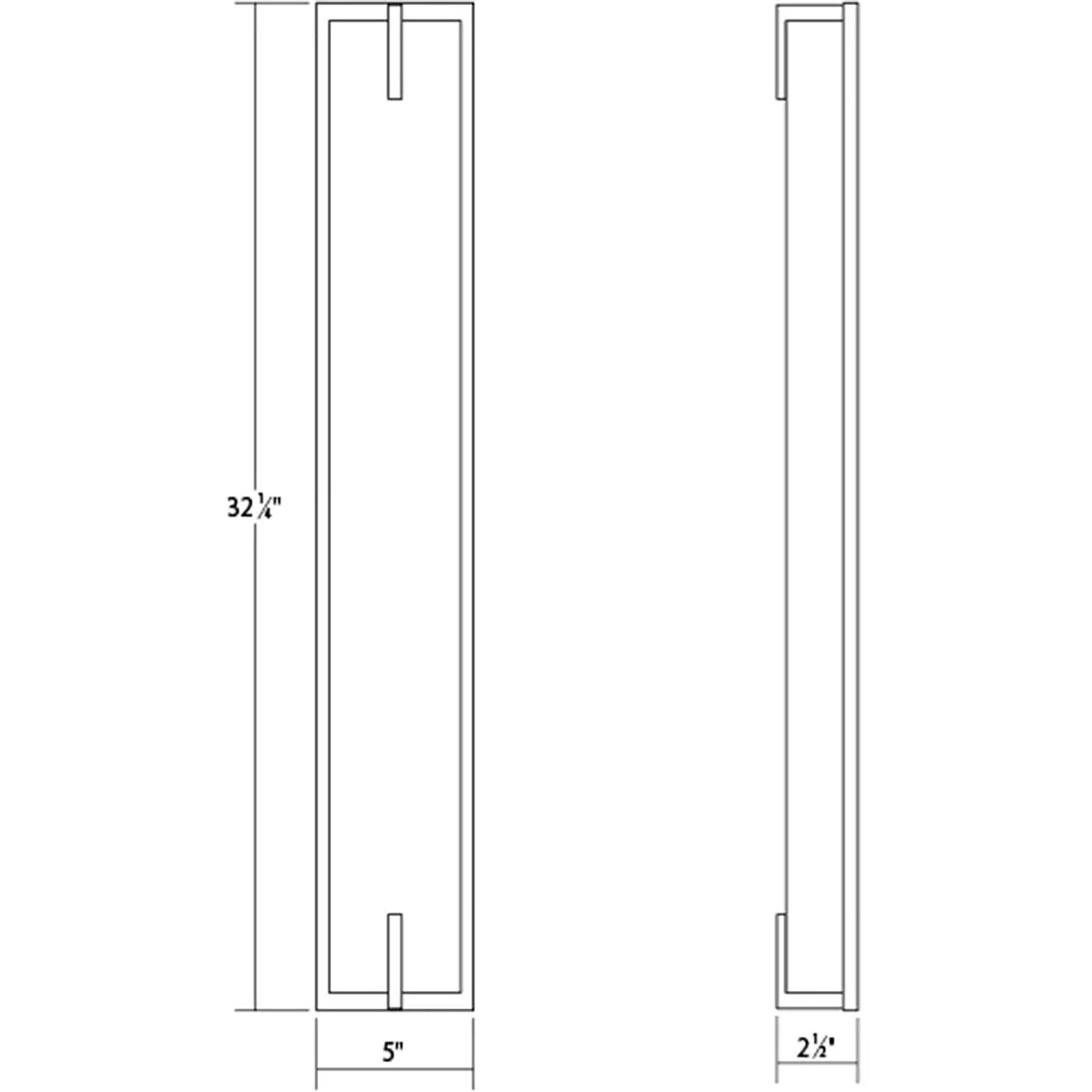 New Edge LED 5 inch Satin Black Bath Bar Wall Light