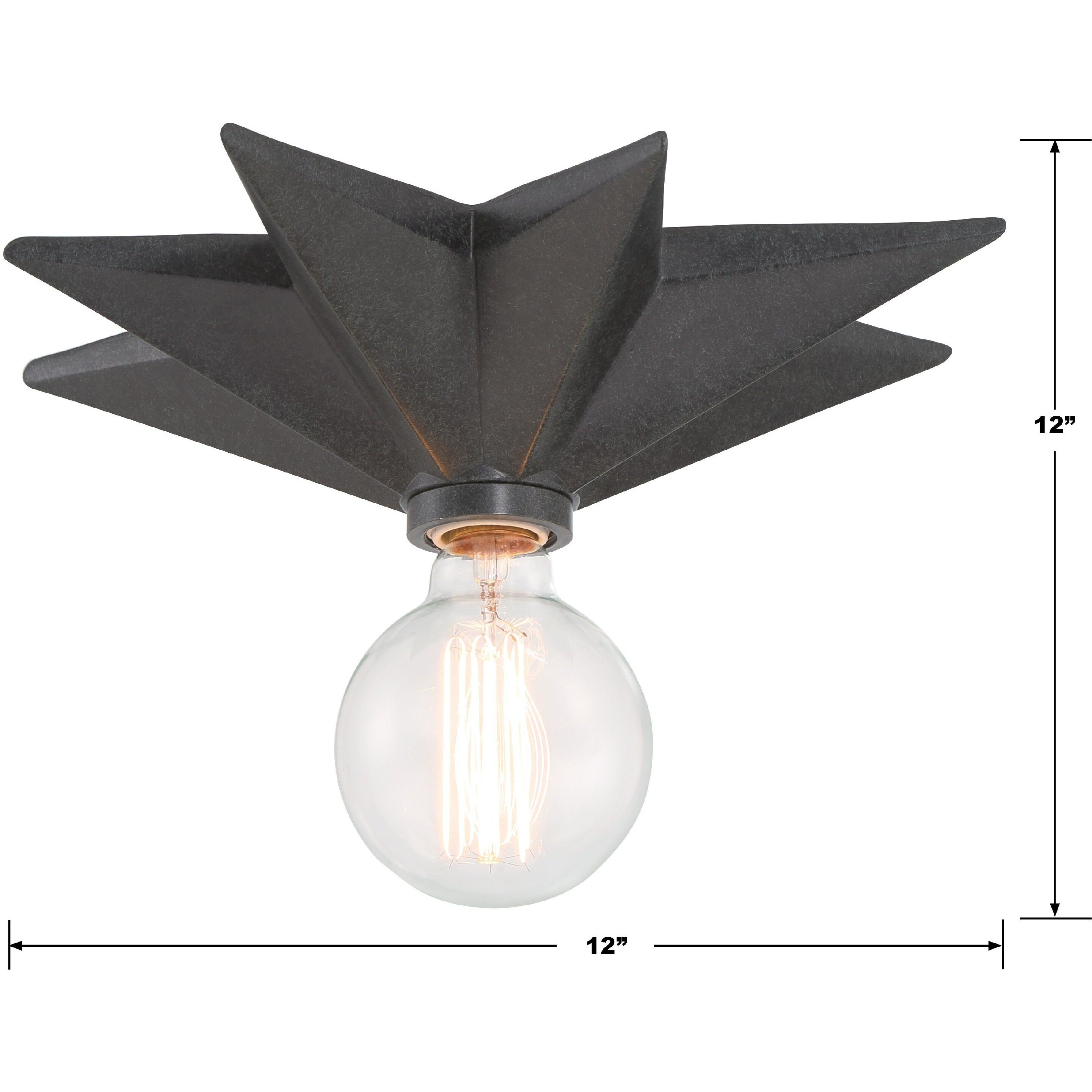 Astro 1 Light 12 inch Black Sconce Wall Light