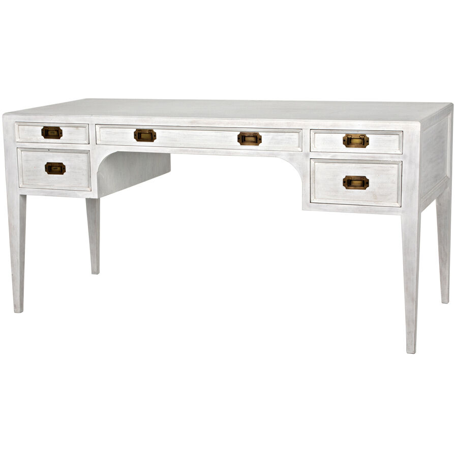 Africa 60 X 26 inch White Wash Desk