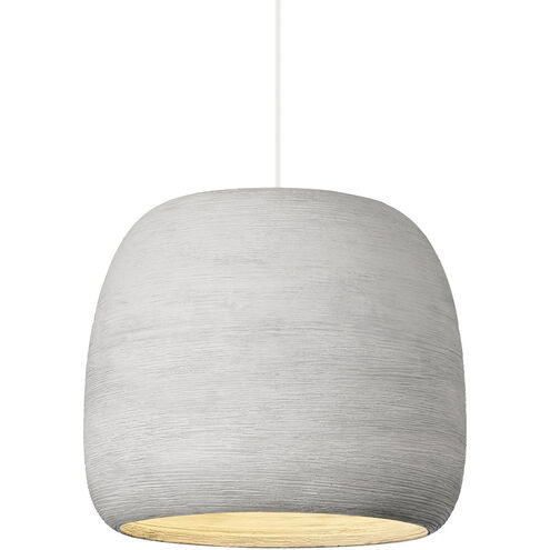 Sean Lavin Karam 1 Light 11.7 inch Concrete/White Pendant Ceiling Light in Incandescent