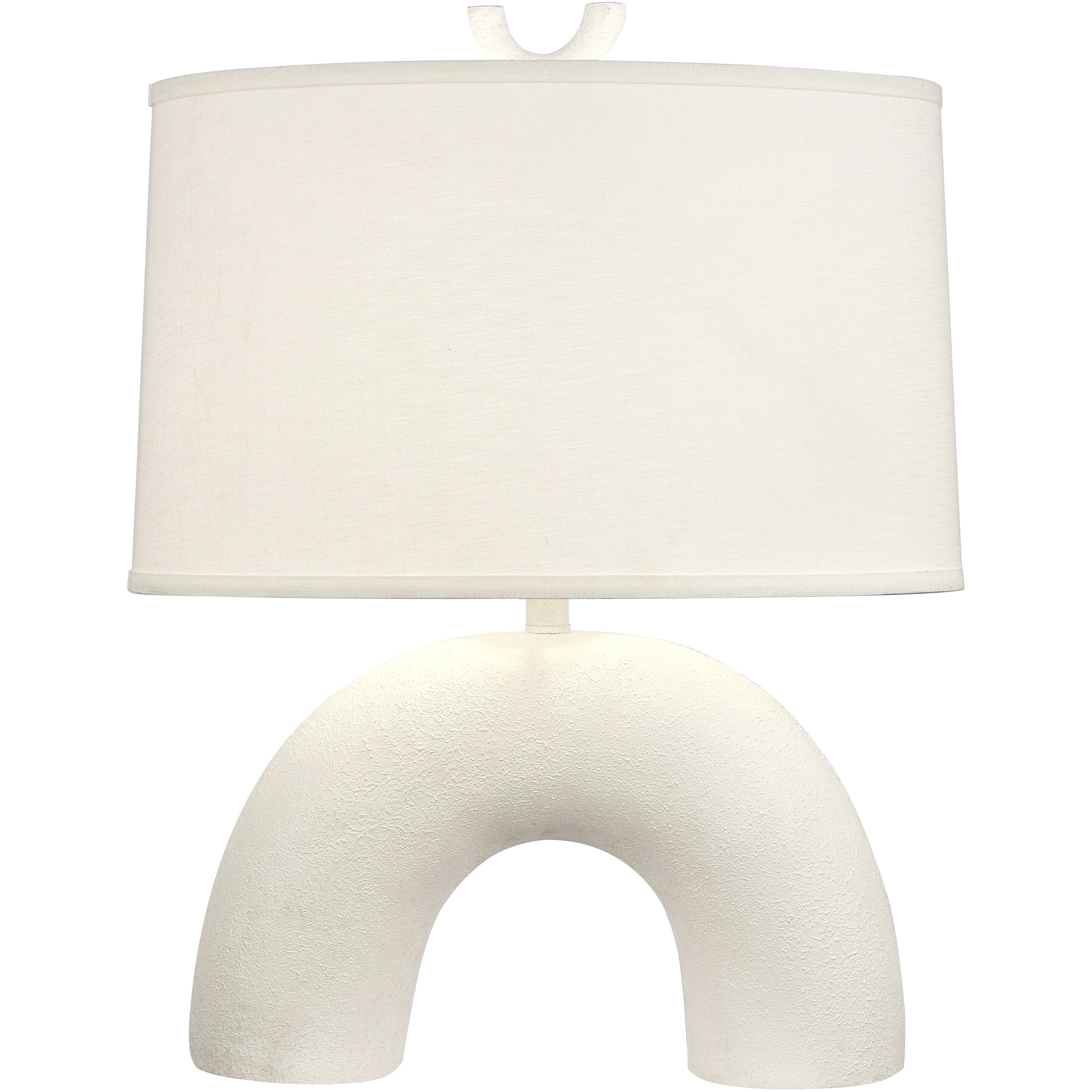 Flection 25 inch 150 watt Dry White Table Lamp Portable Light