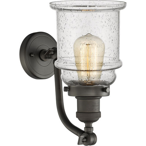 Franklin Restoration Canton LED 6.5 inch Oil Rubbed Bronze Sconce Wall Light in Seedy Glass, Franklin Restoration