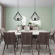 Prism 5 Light 20 inch Bronze Chandelier Ceiling Light
