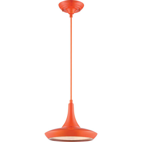 Fantom LED 10.5 inch Orange Pendant Ceiling Light