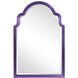 Sultan 36 X 24 inch Glossy Royal Purple Wall Mirror