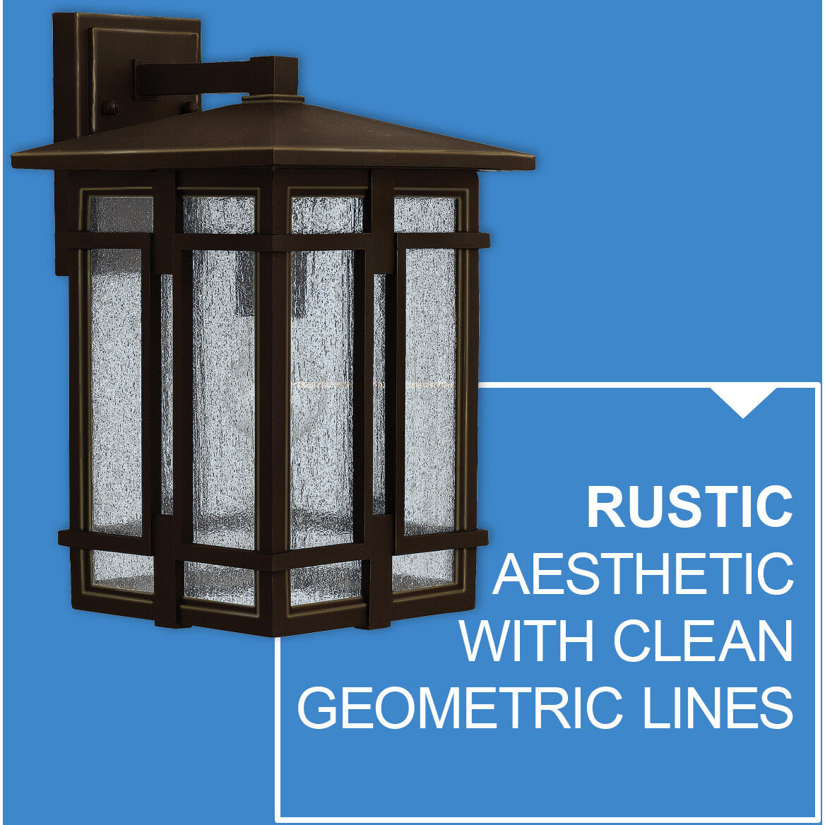 Tucker Outdoor Wall Mount Lantern in Oil Rubbed Bronze, Medium