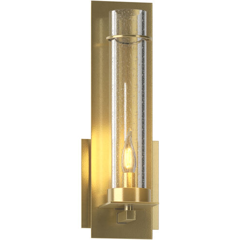 New Town 1 Light 4.25 inch Modern Brass ADA Sconce Wall Light in Seeded Clear