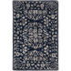 Hendrick 36 X 24 inch Dark Blue Rug, Rectangle