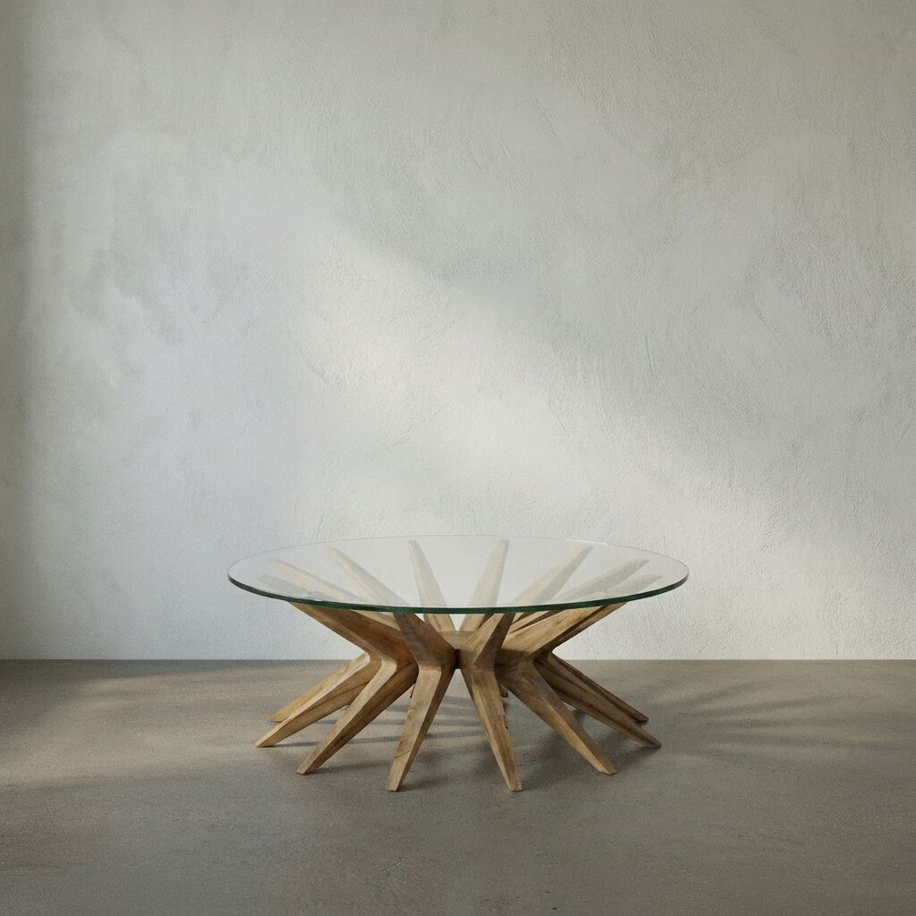 Waldo 40 X 40 inch Teak Coffee Table