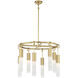 Chelsea 8 Light 28 inch Warm Brass Chandelier Ceiling Light