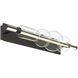 Lucent LED 40 inch Matte Black Vanity Light Wall Light