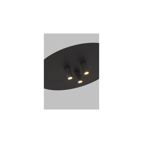 Sean Lavin Ponte LED 16 inch Nightshade Black Flush Mount Ceiling Light in LED 90 CRI 3000K 277V, Integrated LED