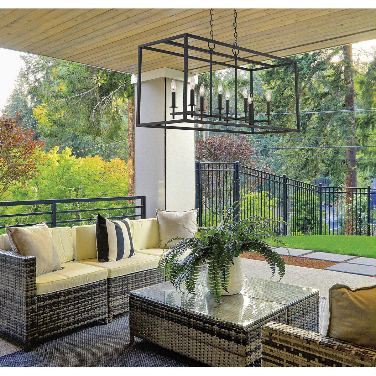 Outdoor linear chandelier deals
