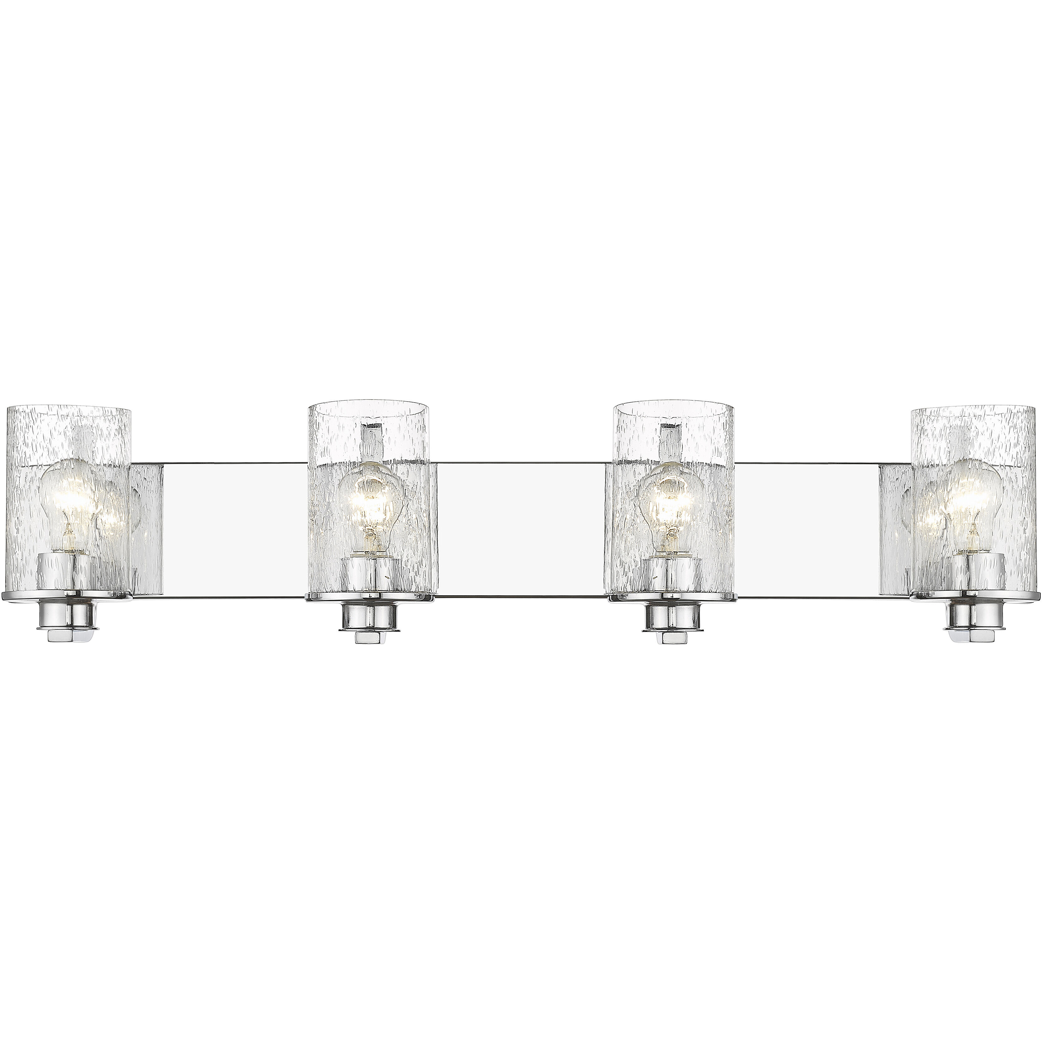 Beckett 4 Light 34 inch Chrome Vanity Wall Light