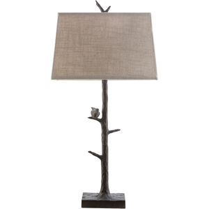 Timber 32 inch 100 watt Bronze Table Lamp Portable Light