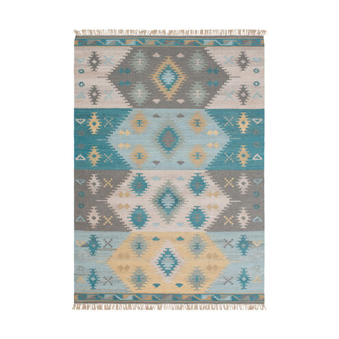 Adia 36 X 24 inch Aqua/Wheat/Sage/Taupe/Camel/Medium Gray/Beige Rugs, Rectangle