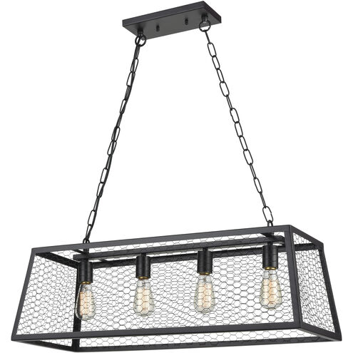 Grange 4 Light 31 inch Oil Rubbed Bronze Chandelier Ceiling Light