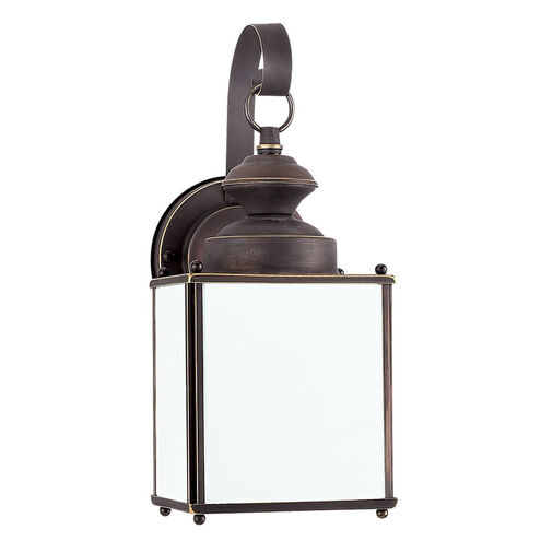 Jamestowne 1 Light 12.5 inch Antique Bronze Outdoor Wall Lantern, Medium