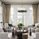 Finn 6 Light 31 inch Black Stain and Matte Brass Chandelier Ceiling Light