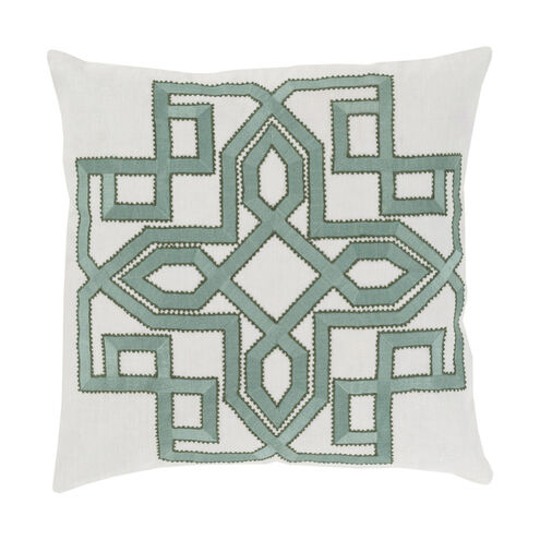 Gatsby 20 X 20 inch Light Gray and Sage Throw Pillow