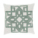 Gatsby 20 X 20 inch Light Gray and Sage Throw Pillow