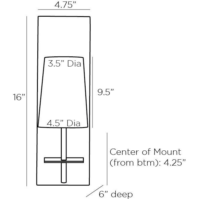 Neo 1 Light 8 inch Blackened Iron Sconce Wall Light
