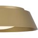 Pez LED 15 inch Painted Brass Outdoor Flush Mount