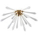 Spiritus LED 24 inch Aged Brass Flush Mount Ceiling Light