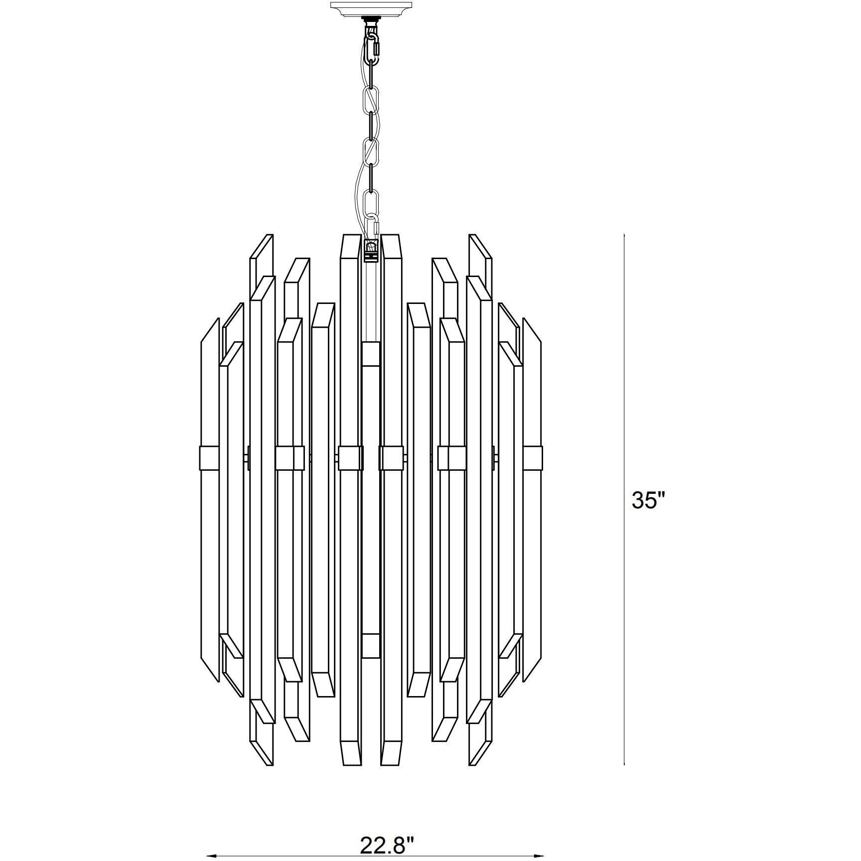 Bova 12 Light 23 inch Polished Nickel Chandelier Ceiling Light
