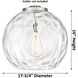 Ballston Athens Water Glass 3 Light 17.88 inch Brushed Satin Nickel Statement Pendant Ceiling Light in Incandescent